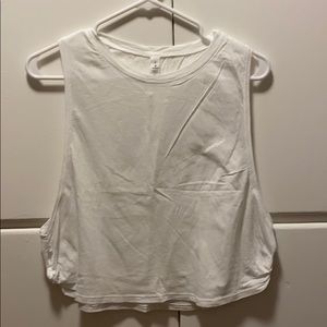 Lululemon white cropped tank